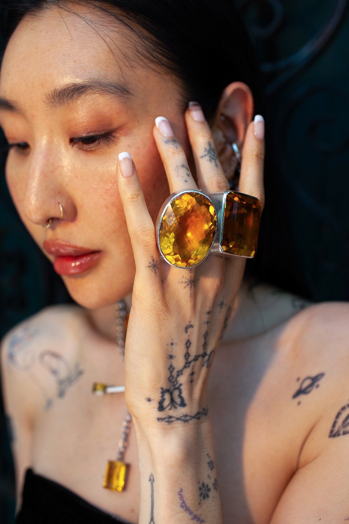 Oval Colossus Ring in Golden (Silver) SHIPS IN FEBRUARY