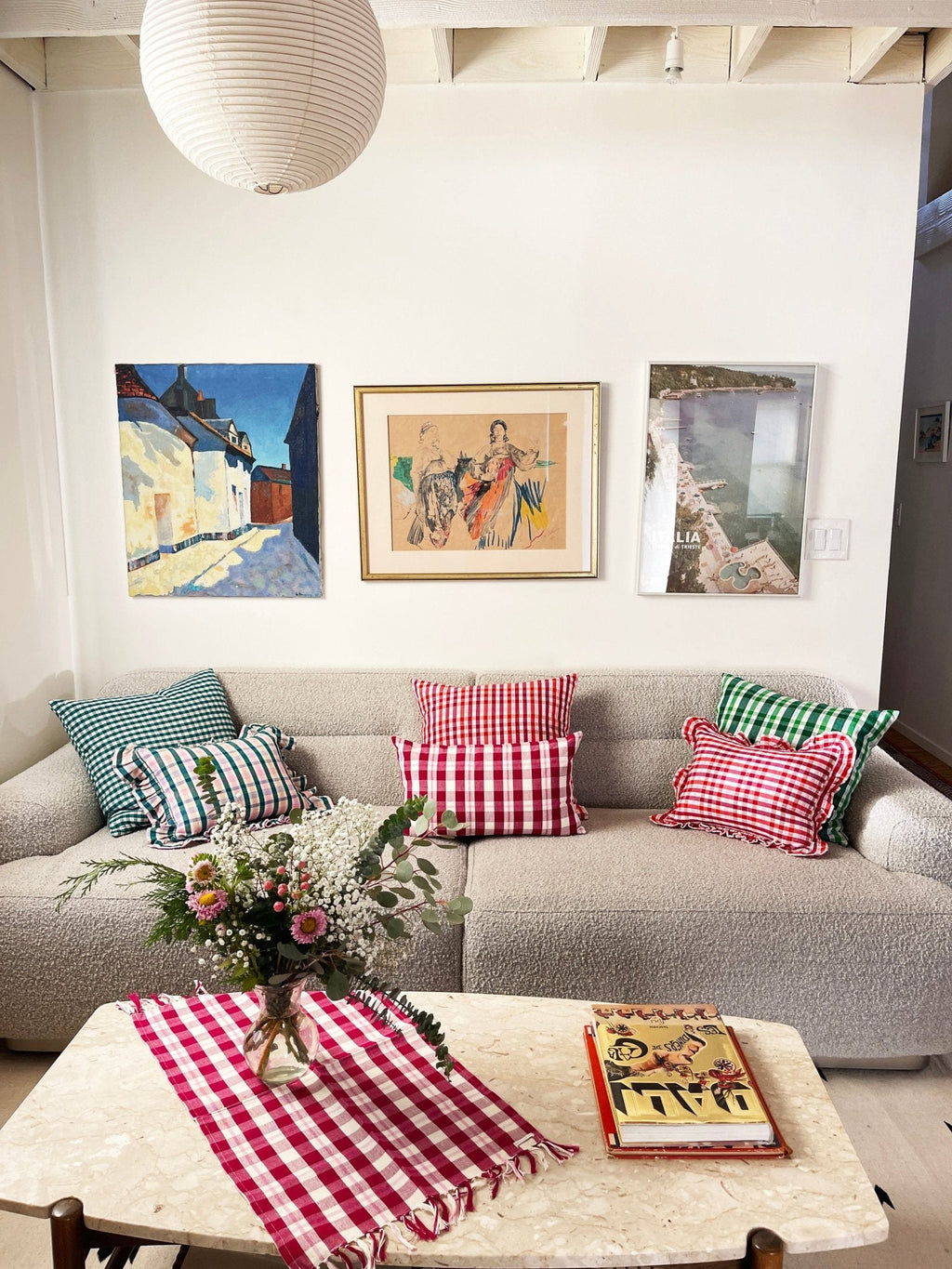 Noel Plaid Pillows