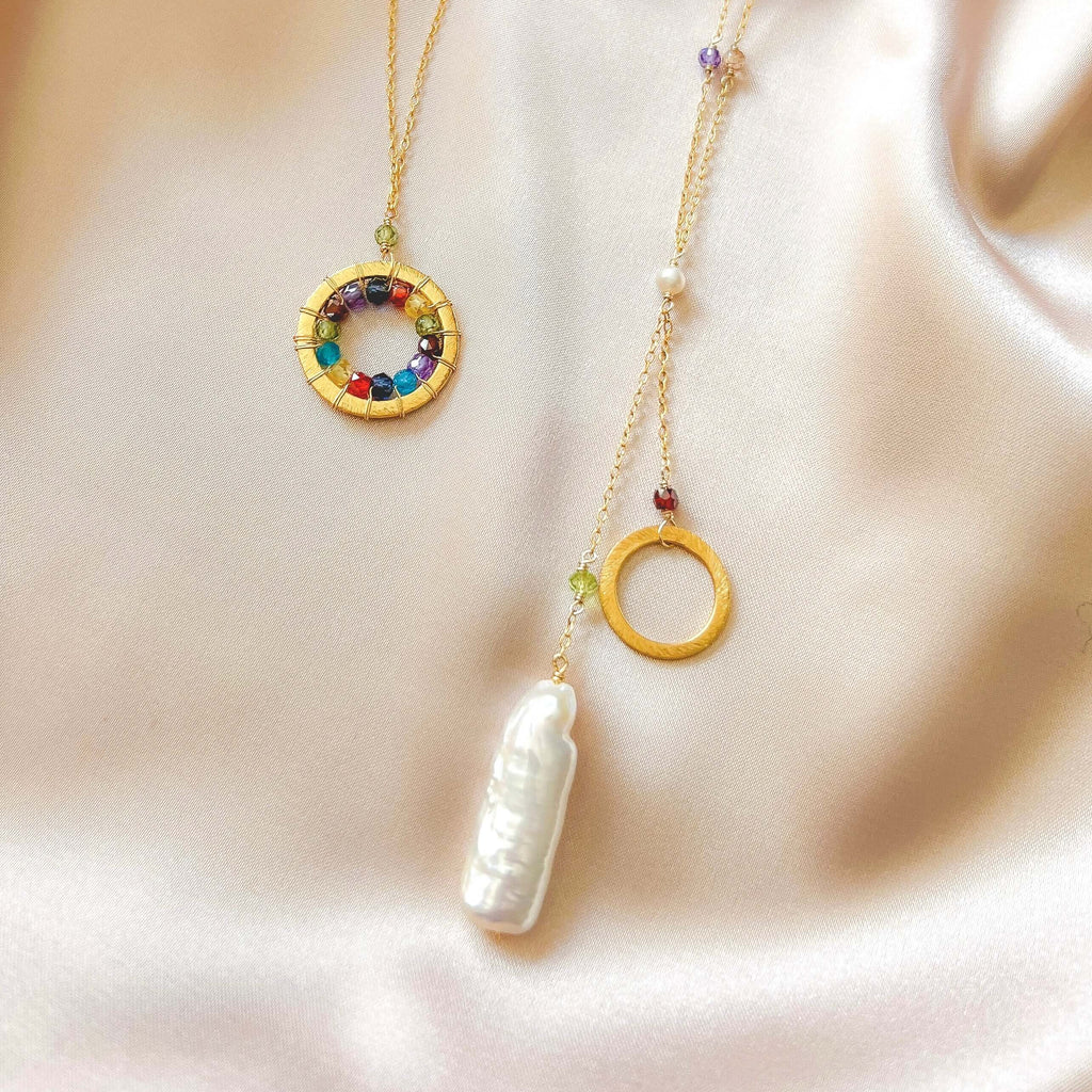 Stick Pearl Ballet Necklace