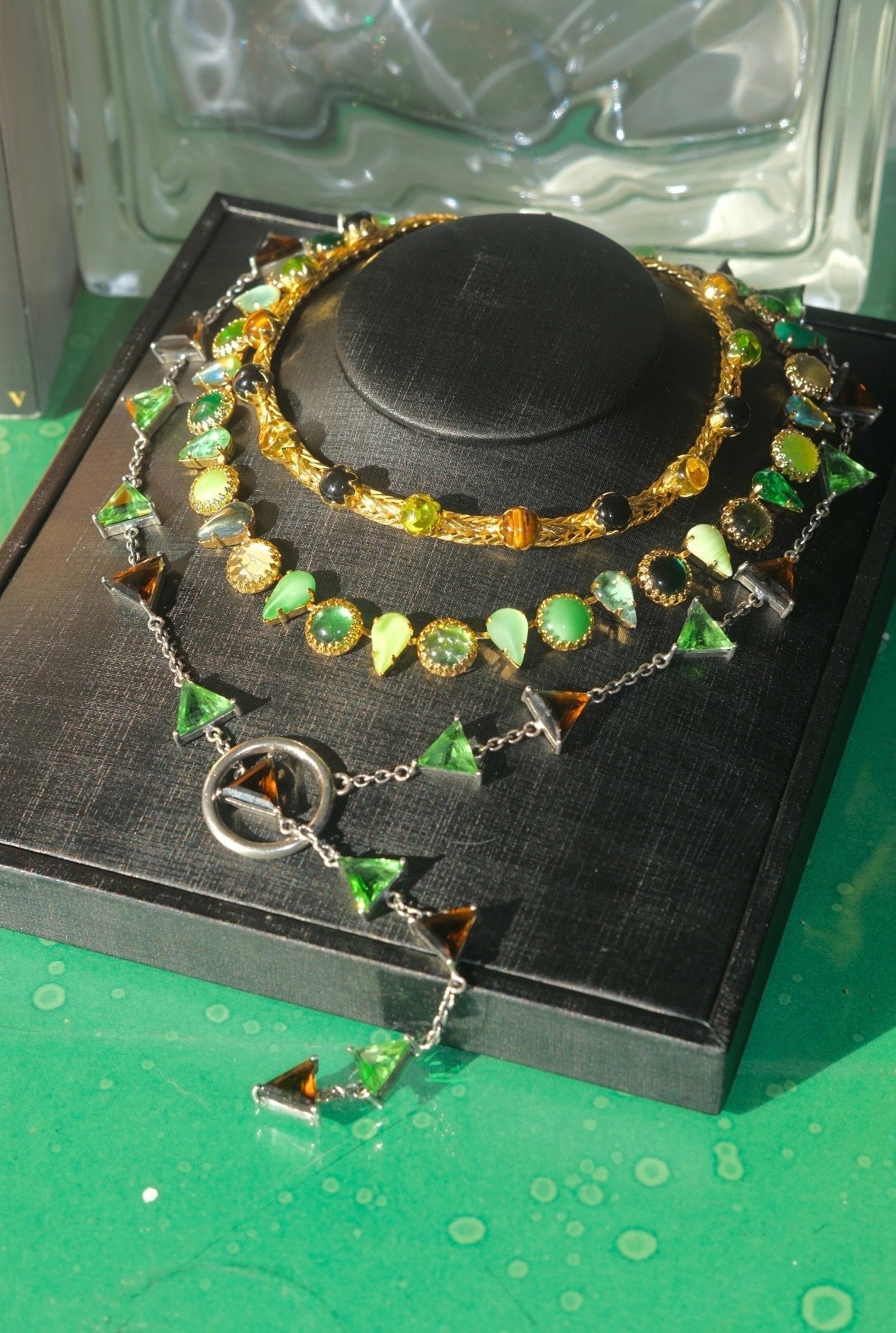 Layering Choker in Salad (Gold)