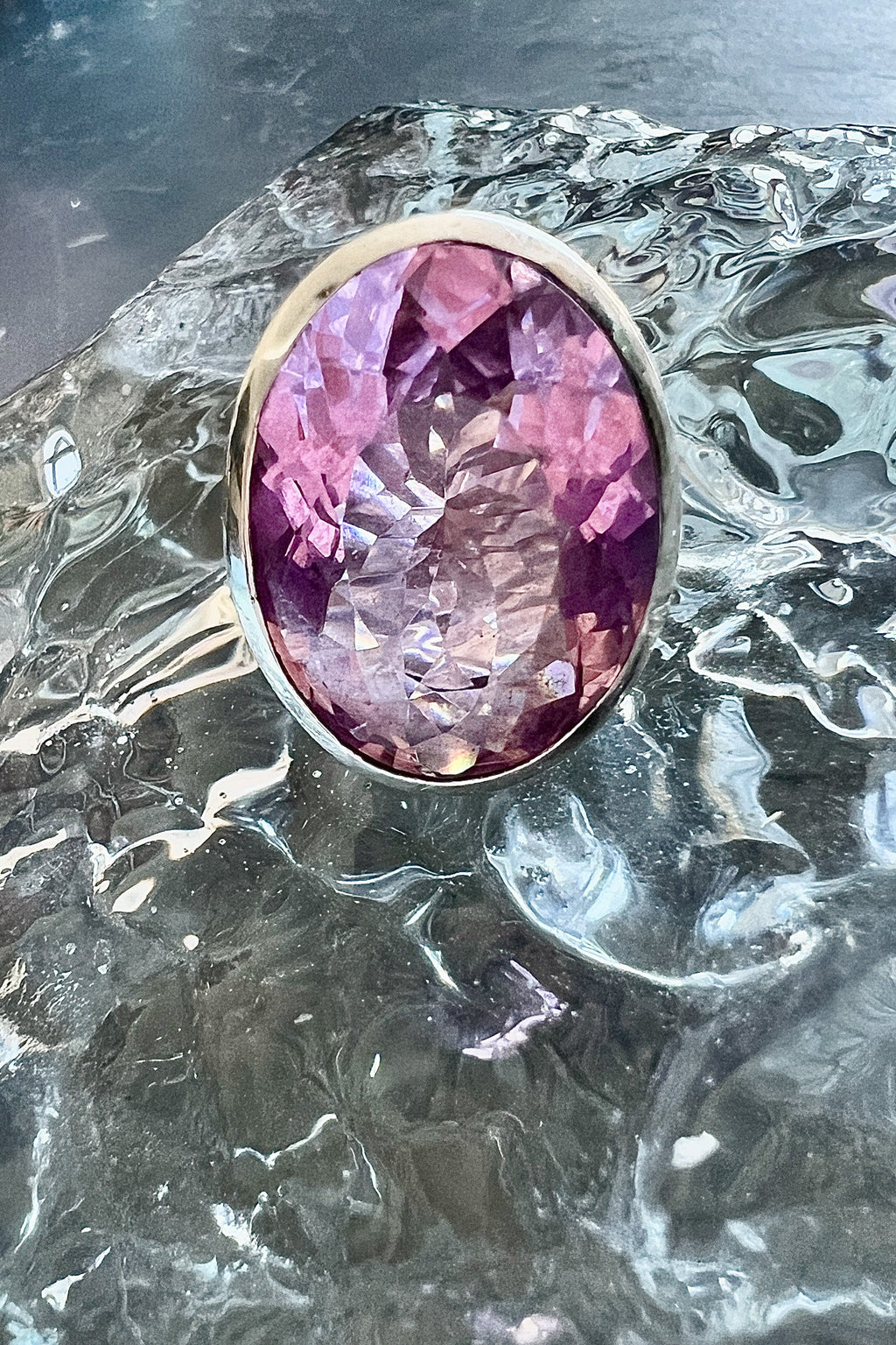Mini Oval Colossus Ring in Pink Azalea (Silver) SHIPS IN FEBRUARY