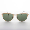 Metal Horn rim Vintage Sunglass with Glass Lens - Jones