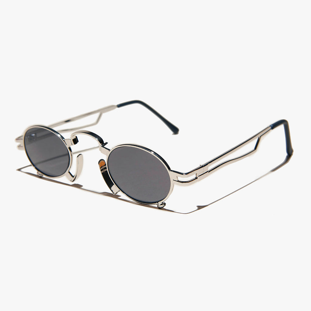 Ultimate Silver Steampunk Sunglass - Jules
