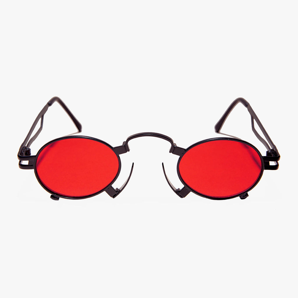 Ultimate Black Metal Steampunk Sunglass - Jules