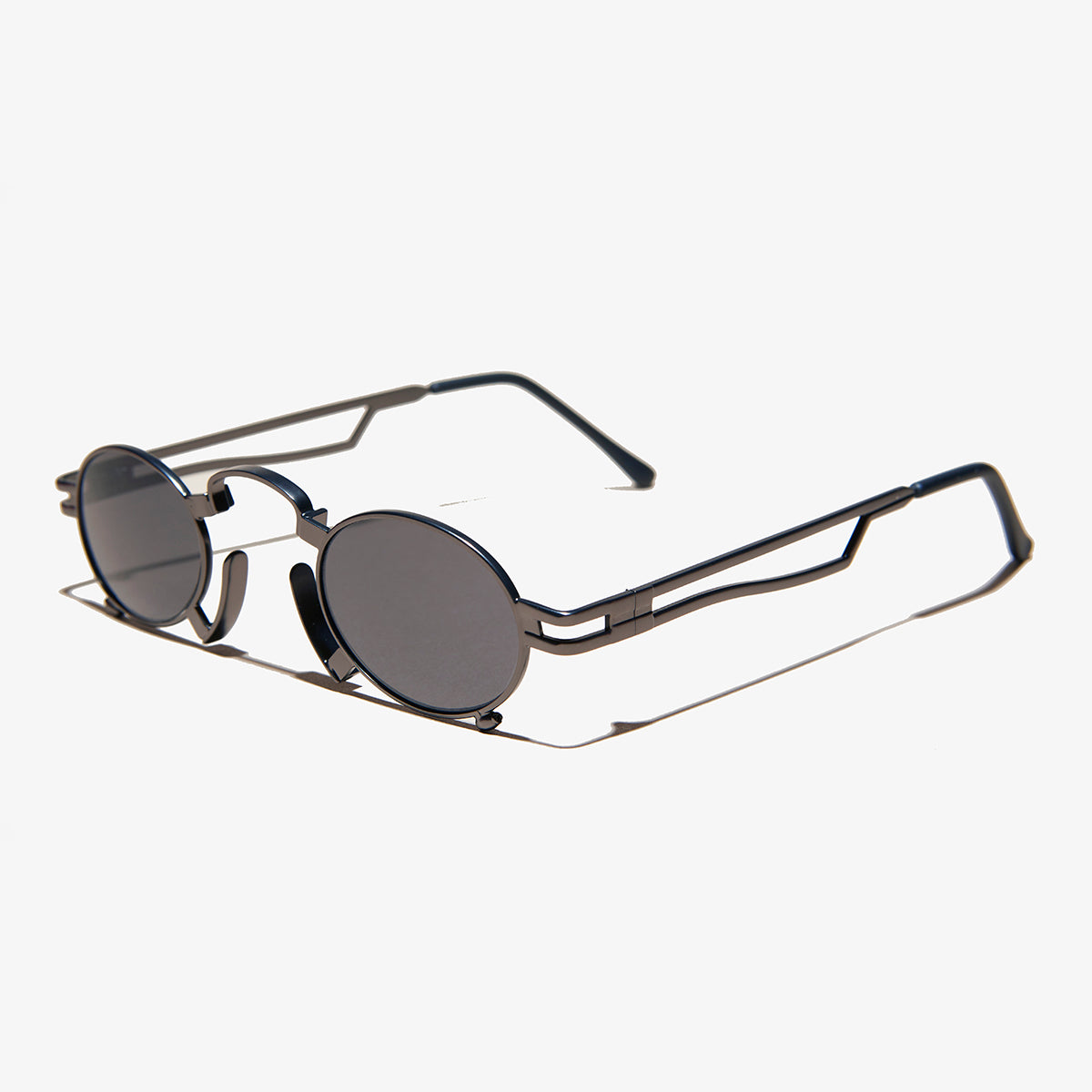 Ultimate Gunmetal Steampunk Sunglass - Jules