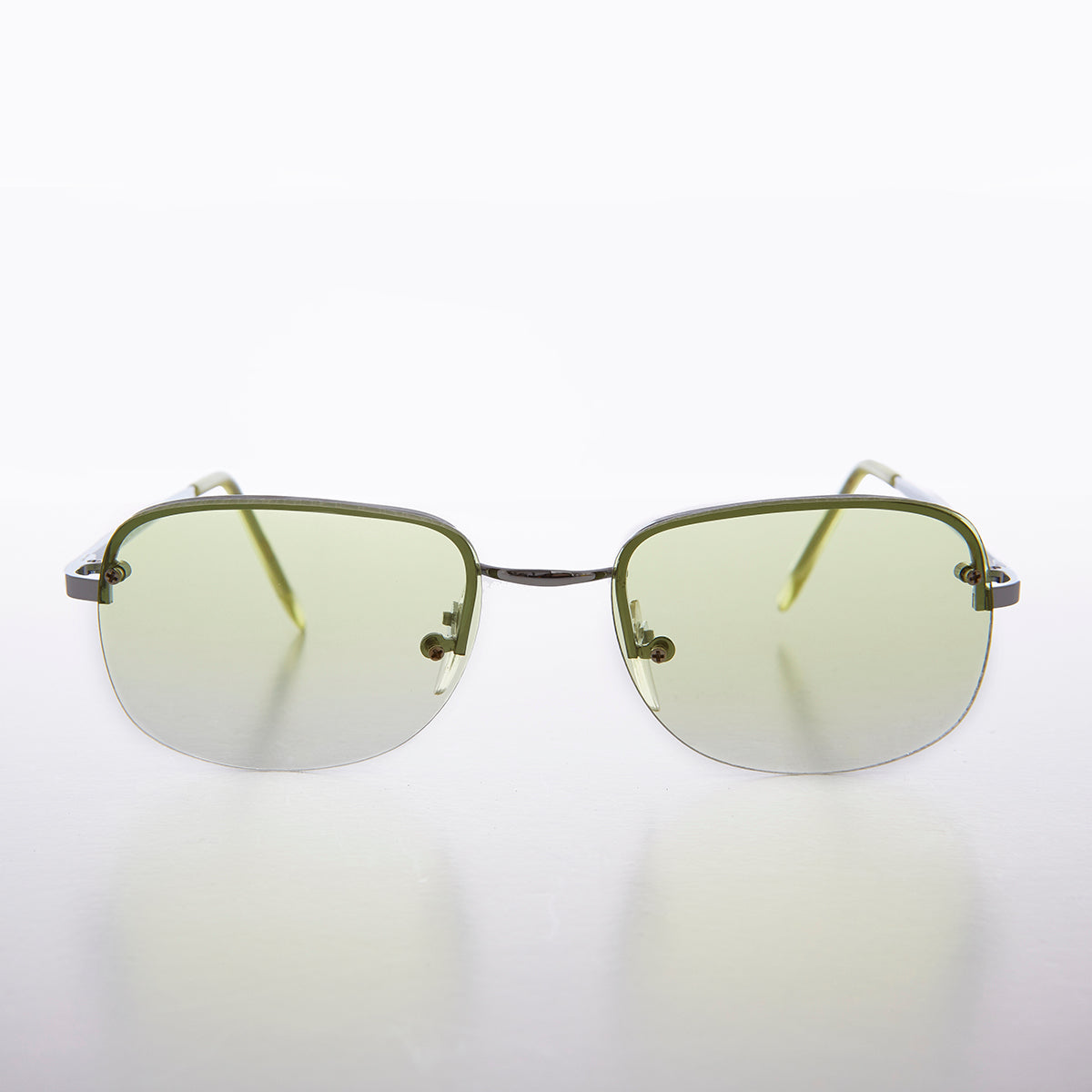 Color Tinted Rimless 90s Vintage Sunglass - June