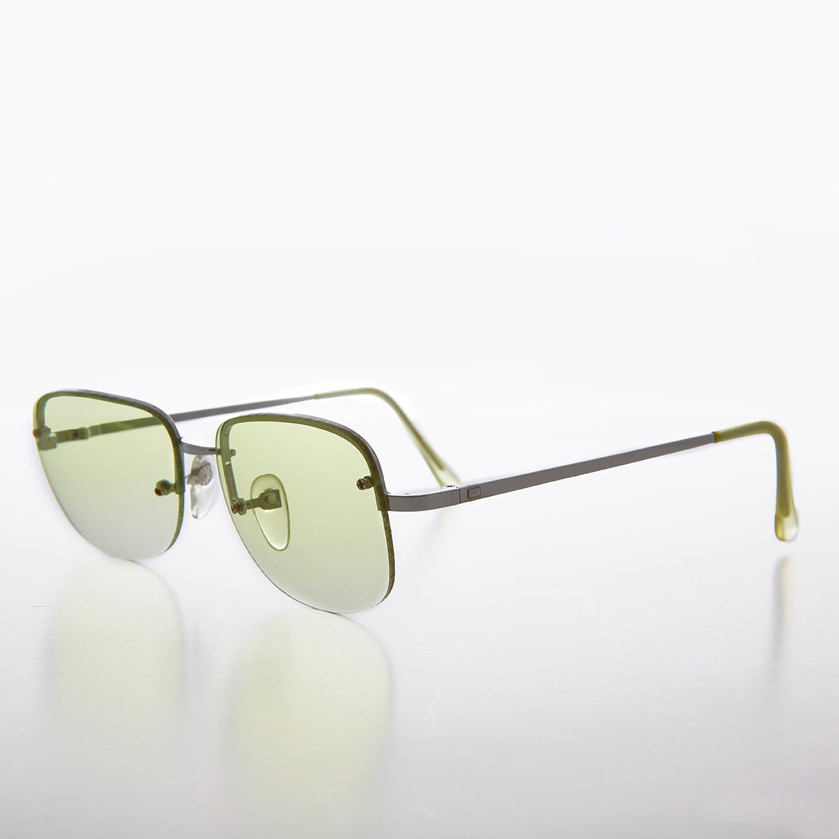 Color Tinted Rimless 90s Vintage Sunglass - June