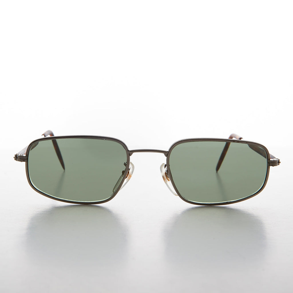 Rectangular Glass Lens Vintage Sunglass - Justin