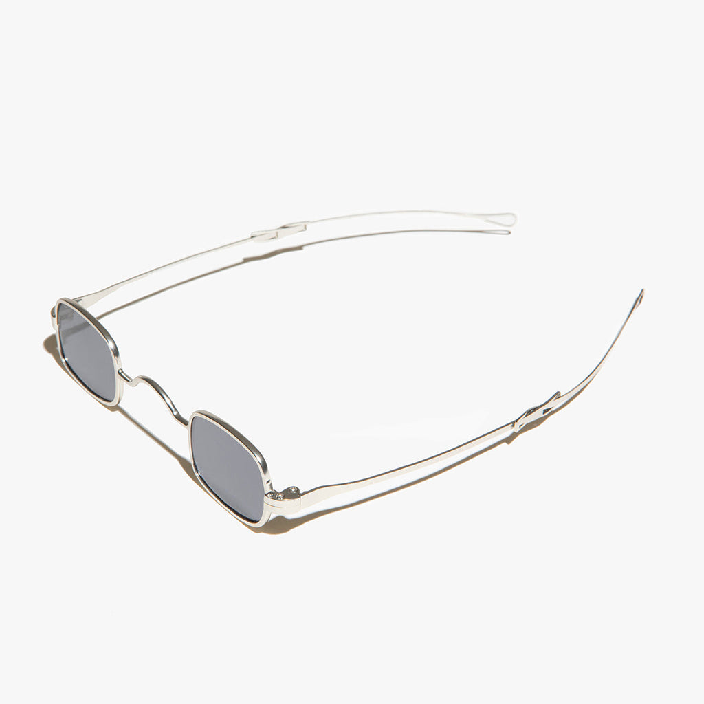 Tiny Rectangular Spectacle Sunglass with Sliding Temples - Kane