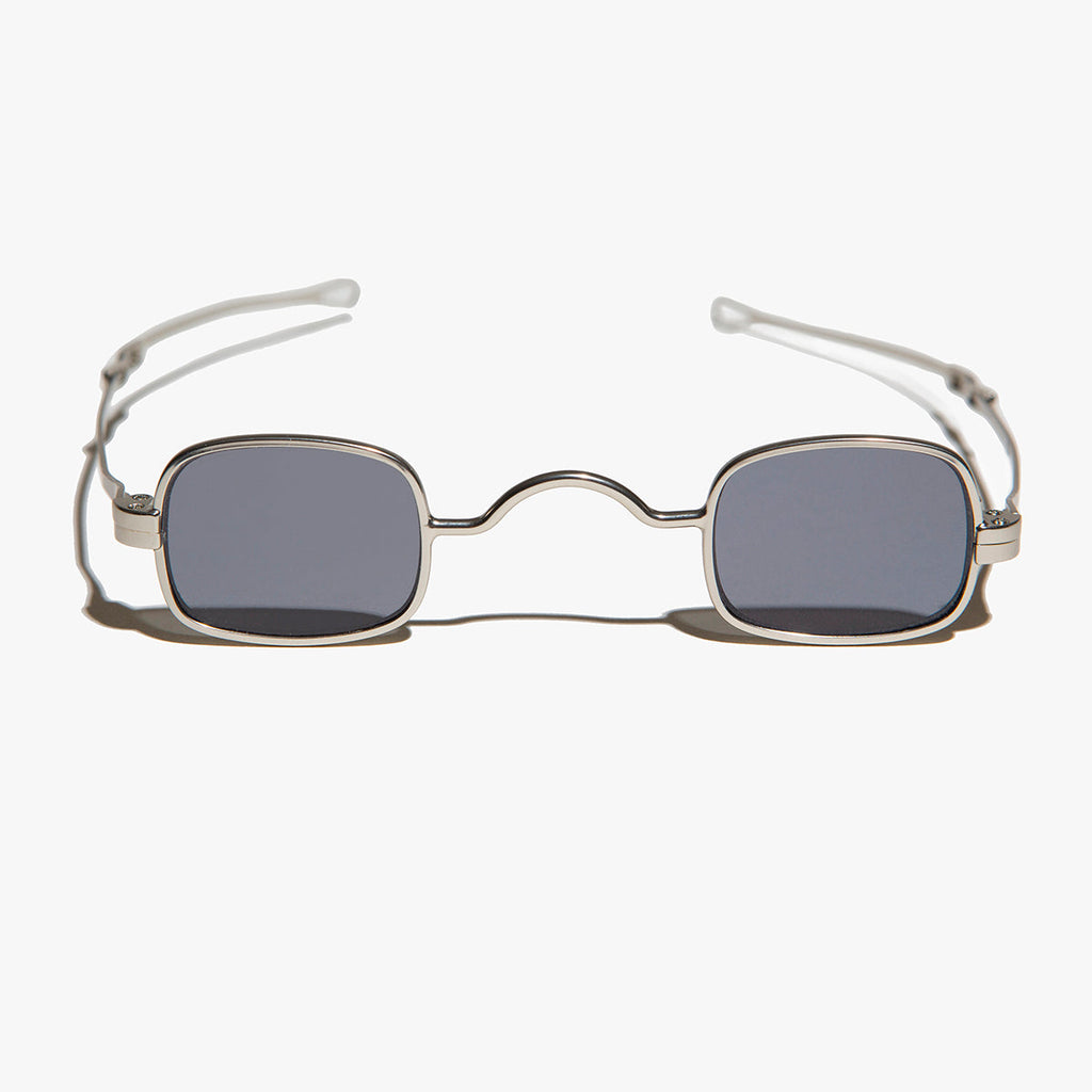 Tiny Rectangular Spectacle Sunglass with Sliding Temples - Kane
