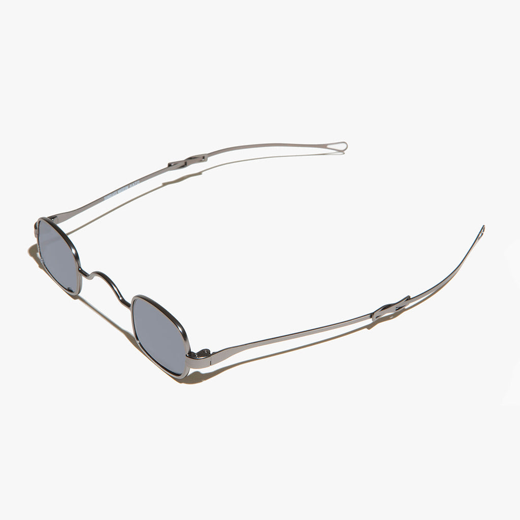 Tiny Rectangular Spectacle Sunglass with Sliding Temples - Kane