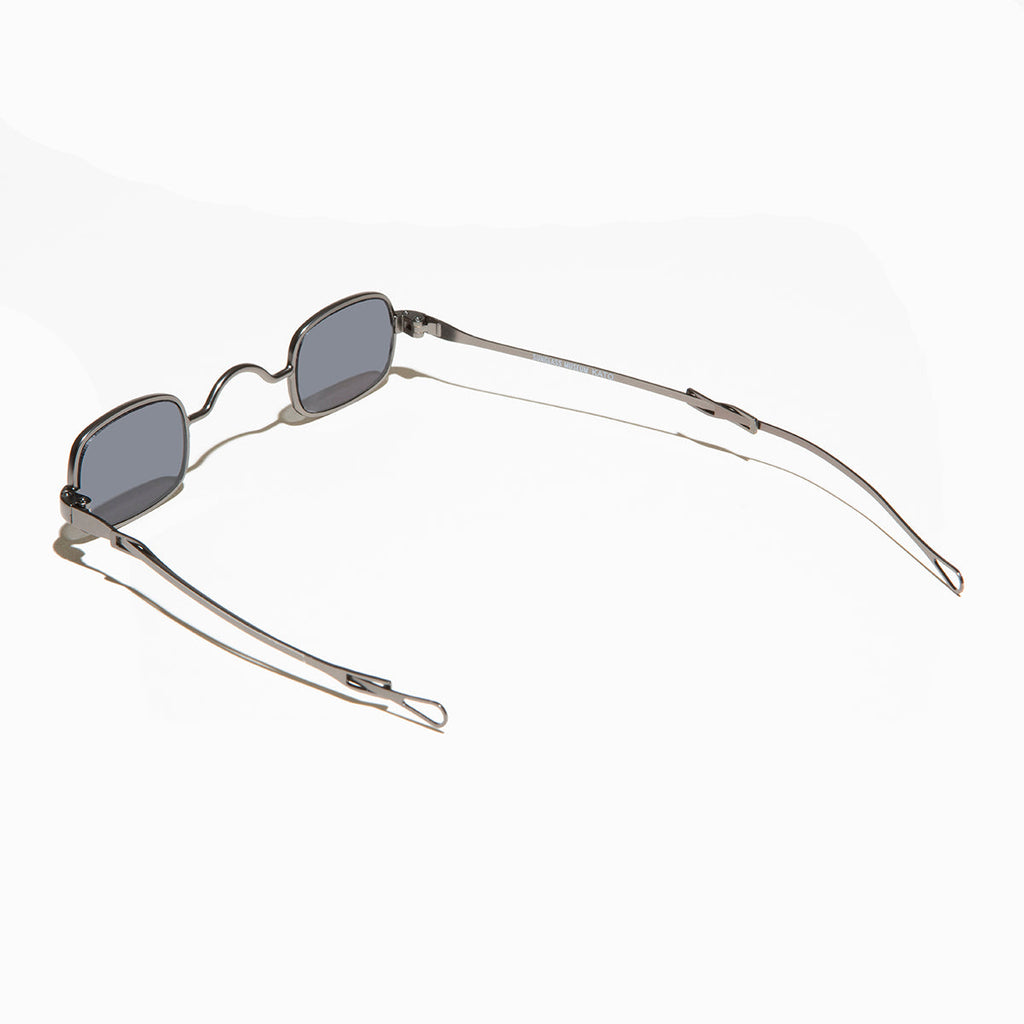 Tiny Rectangular Spectacle Sunglass with Sliding Temples - Kane