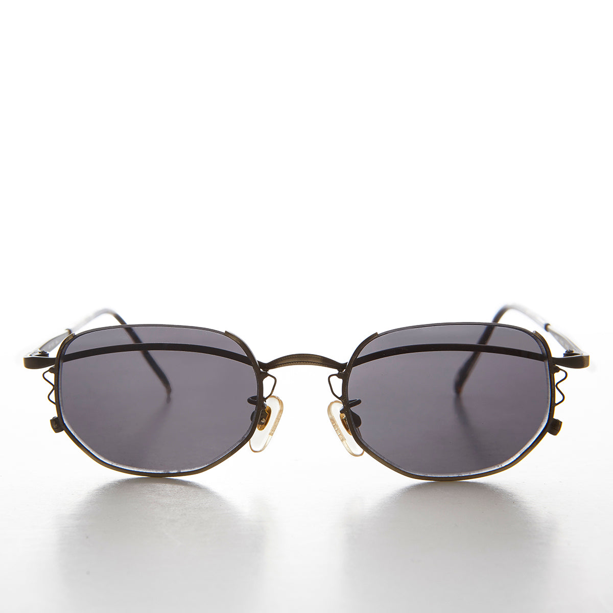 Semi-Rimless Cyber Core Vintage Sunglasses - Kaylen