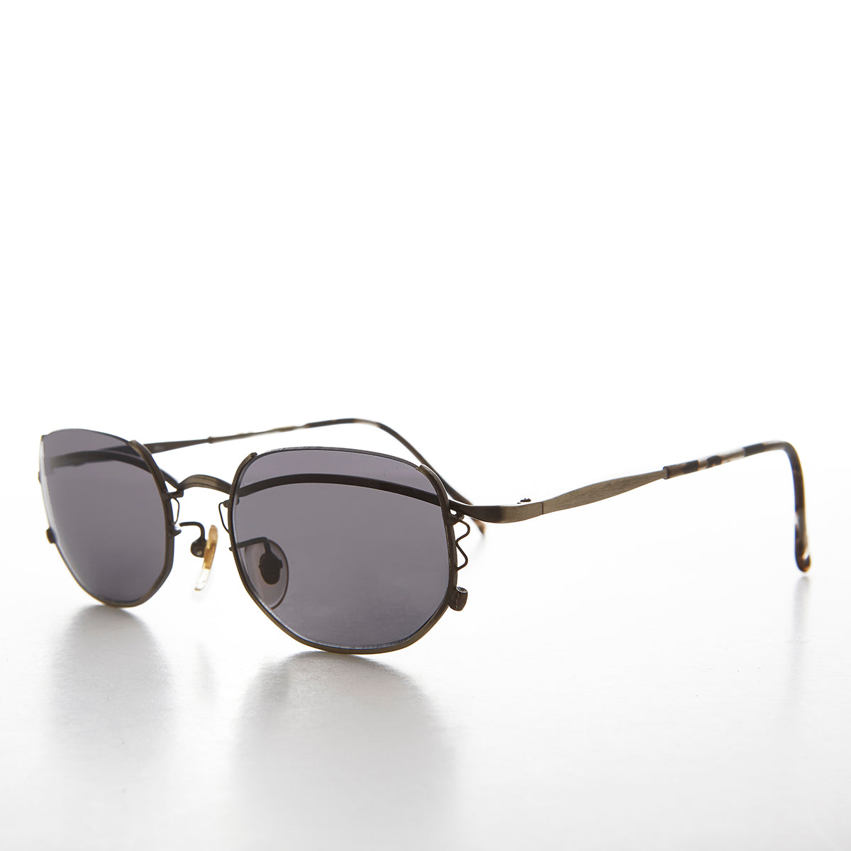 Semi-Rimless Cyber Core Vintage Sunglasses - Kaylen