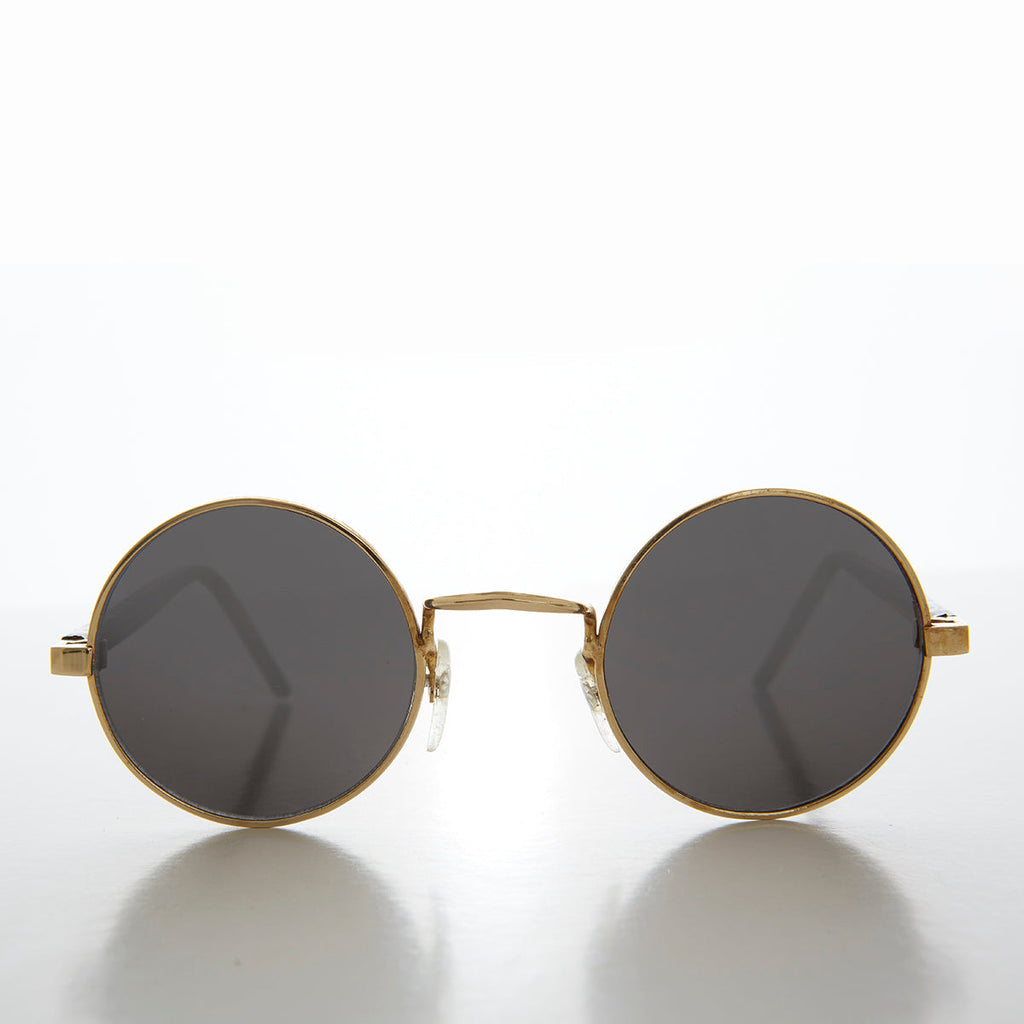 Simple Round Circle Hippy Deadstock Sunglasses - Kennie