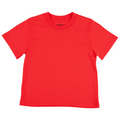 Kids Solid Tee in Engine Red