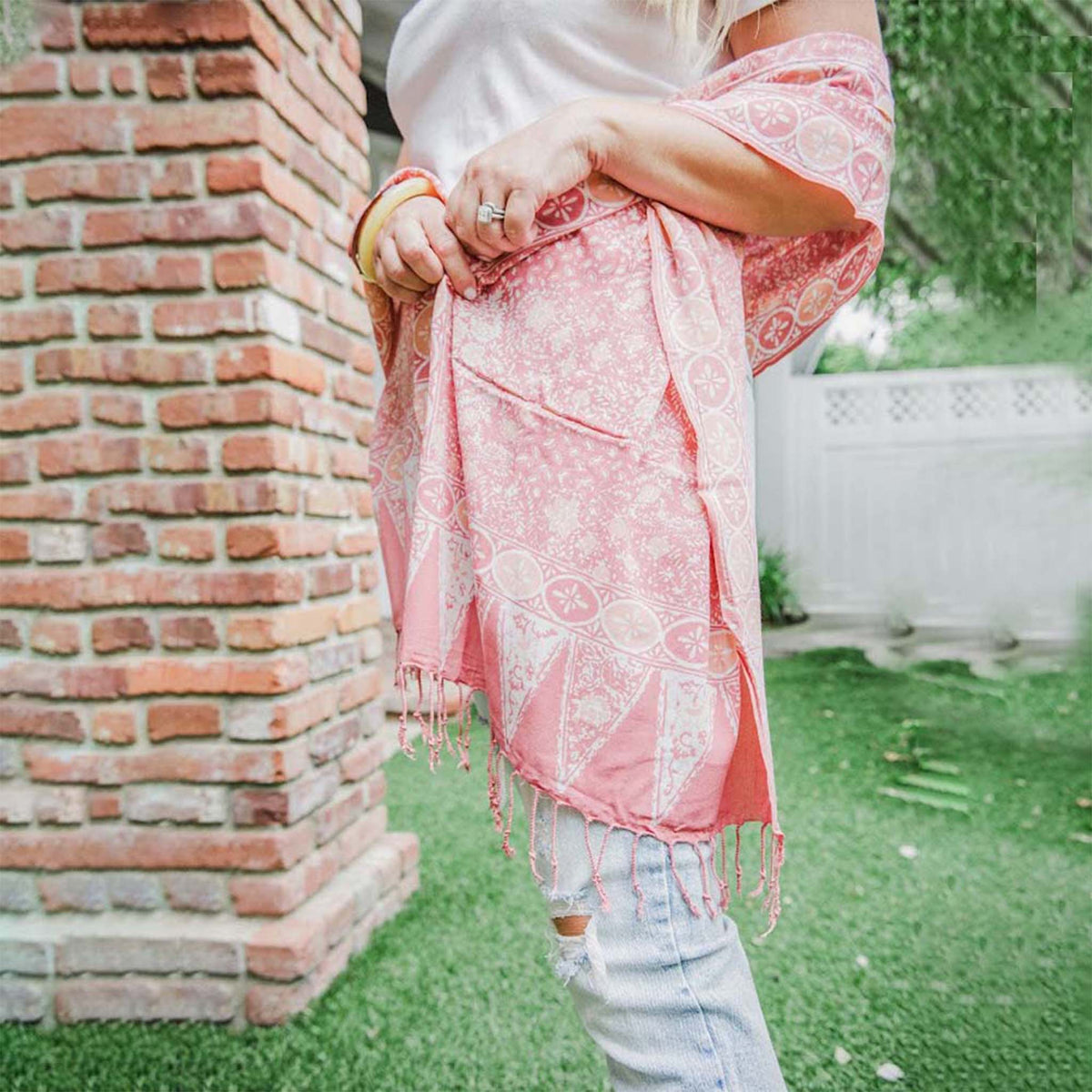 Handmade Batik Scarf - Cotton - Wildflower