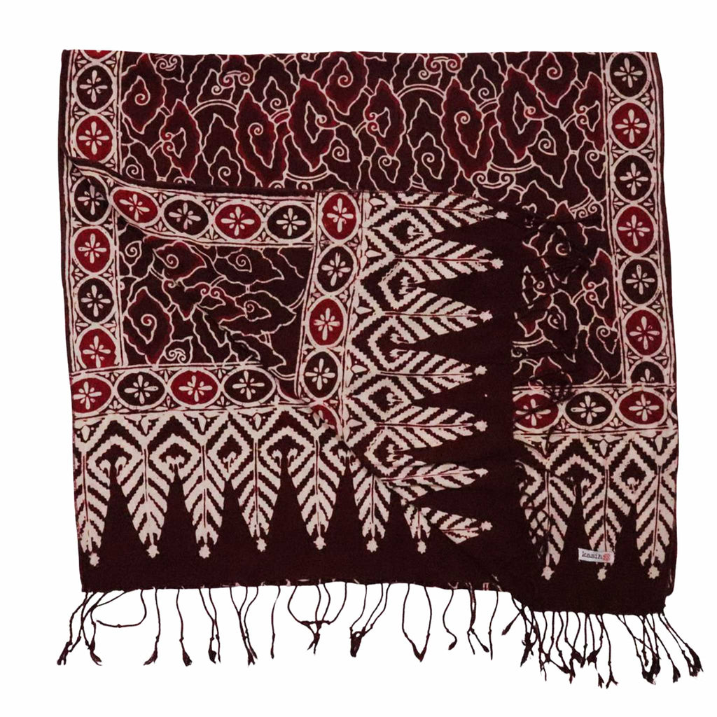Batik Scarf - Cotton - Storm