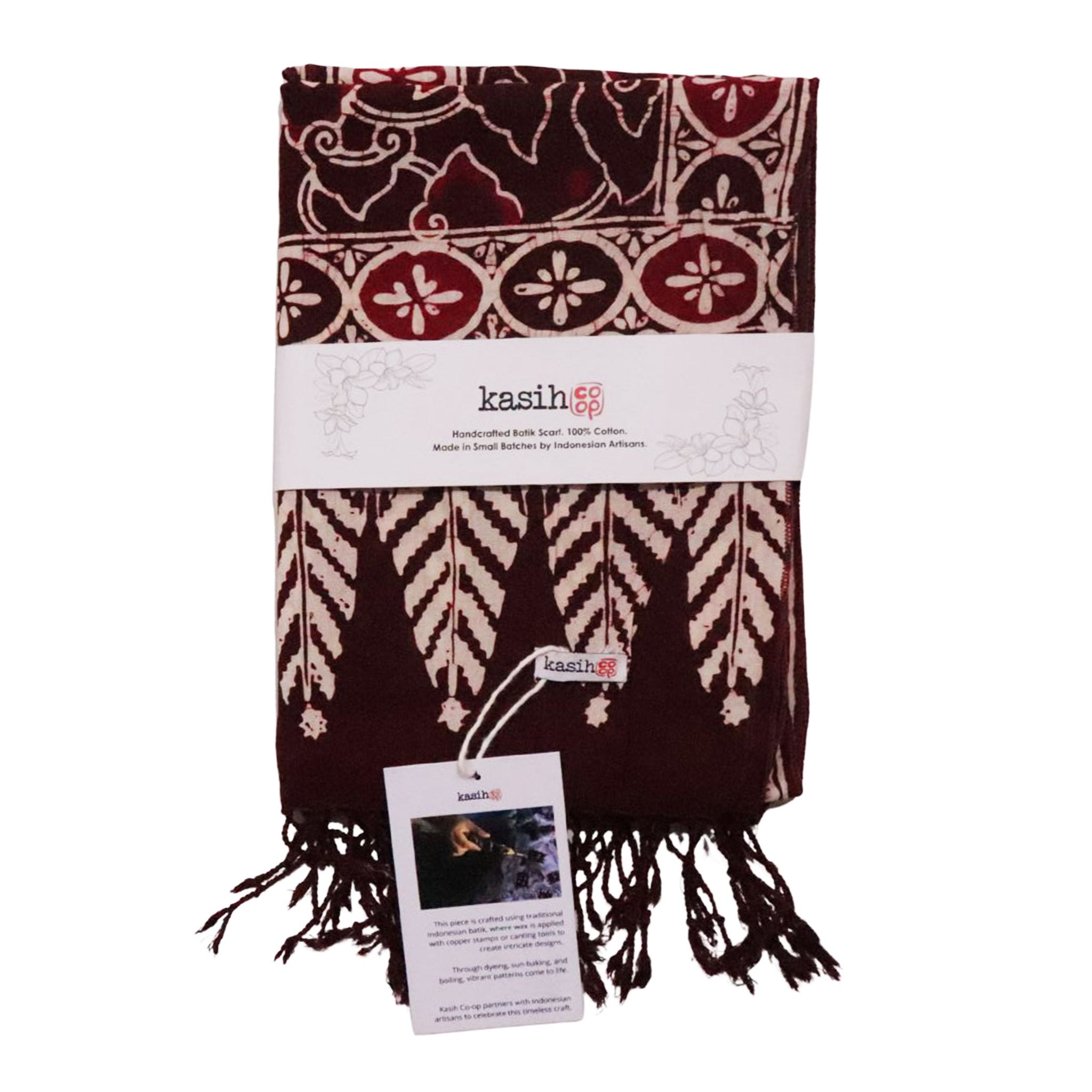 Batik Scarf - Cotton - Storm