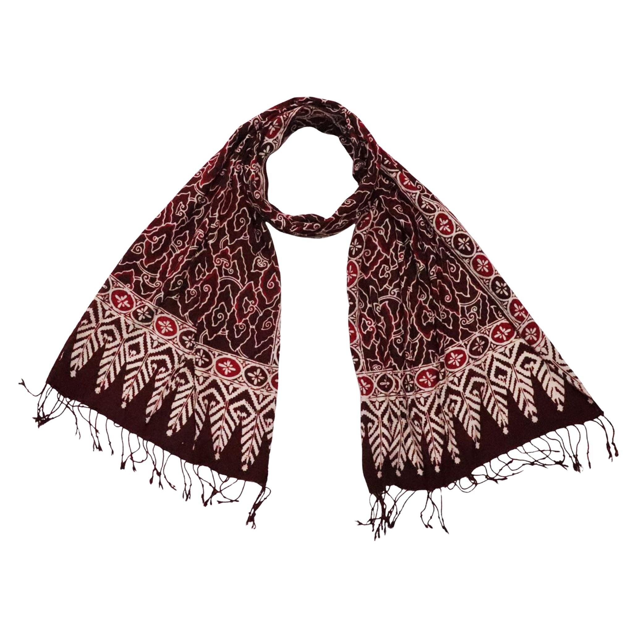 Batik Scarf - Cotton - Storm