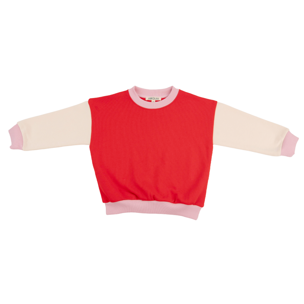 3-tone Sweatshirt in Red Trio