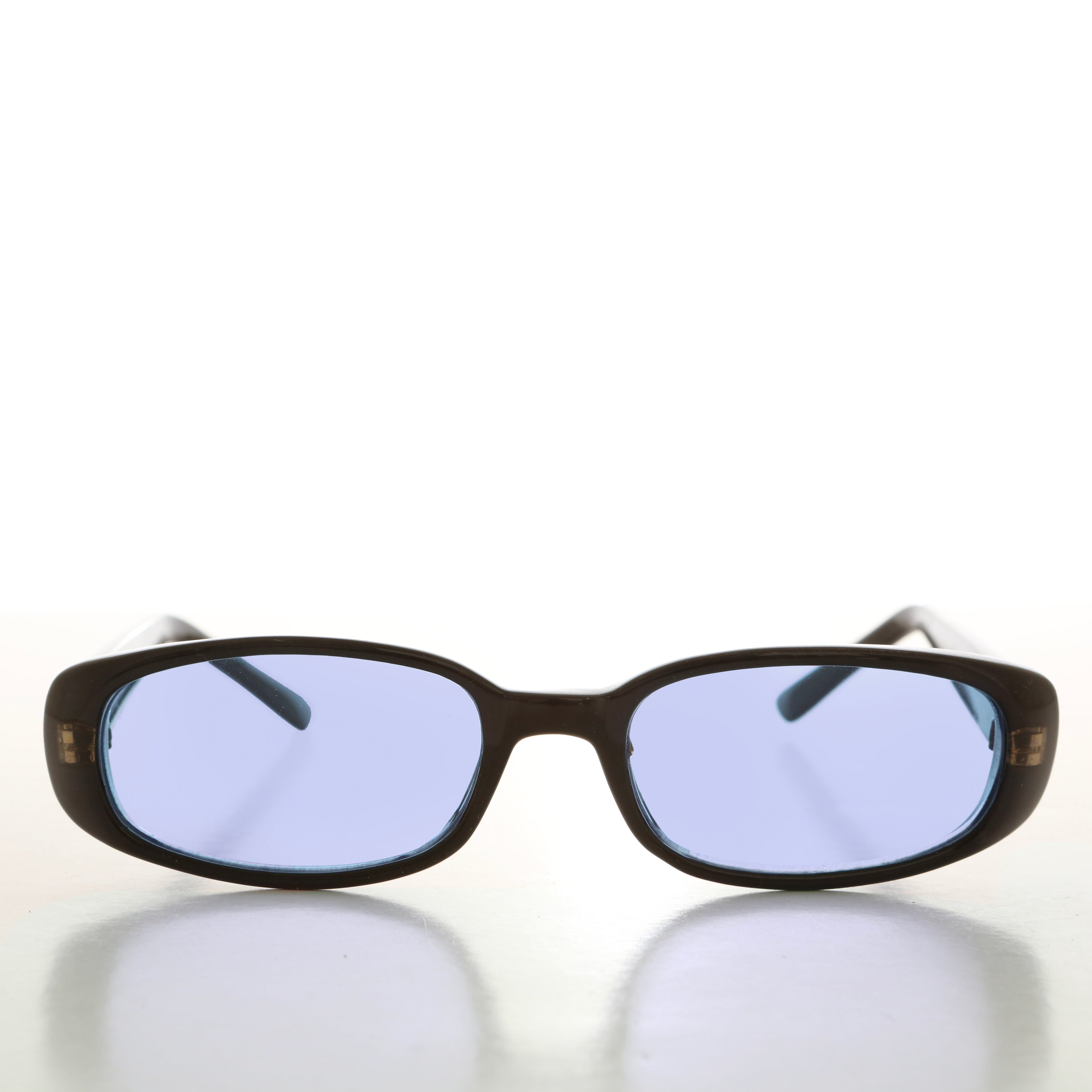 90s Mod Rectangular Sunglass Color Lens - Landis