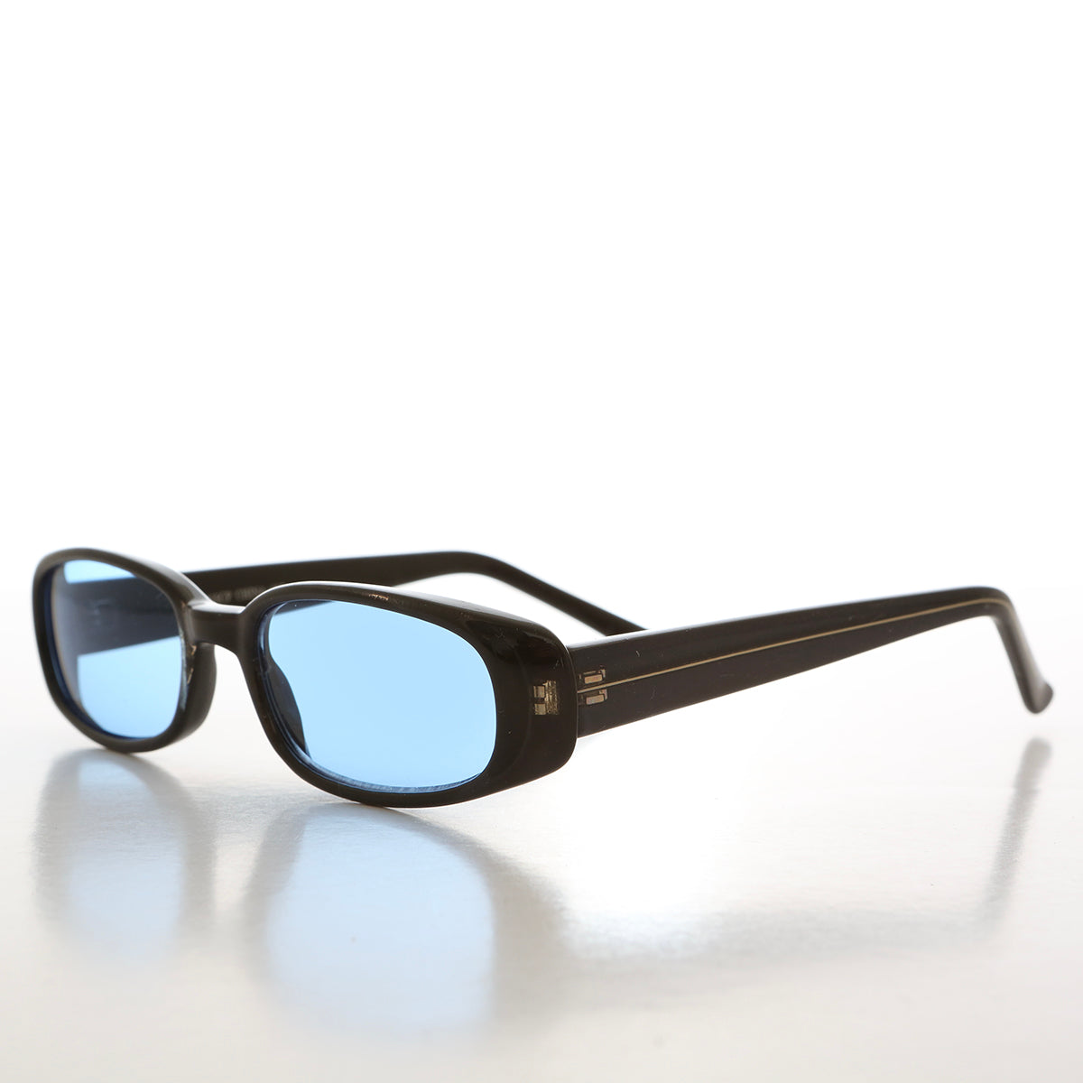 90s Mod Rectangular Sunglass Color Lens - Landis