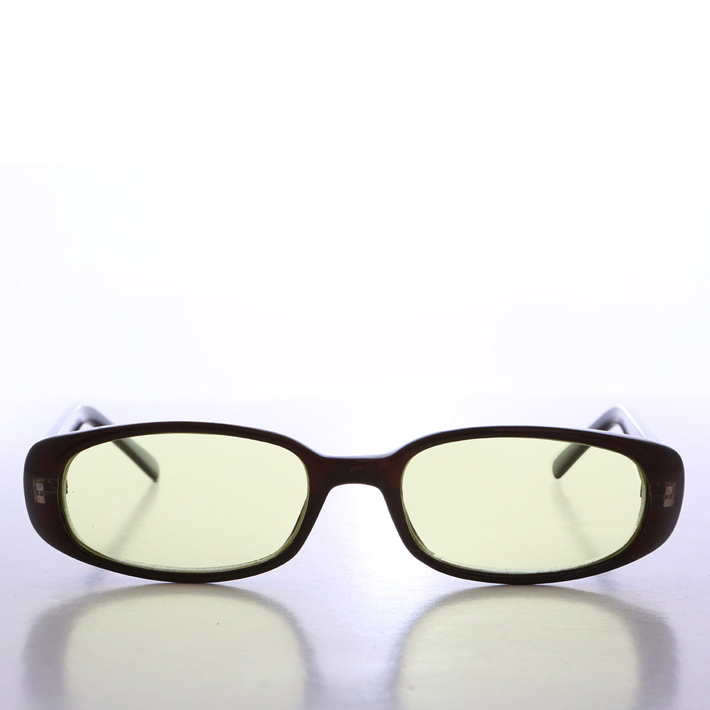90s Mod Rectangular Sunglass Color Lens - Landis