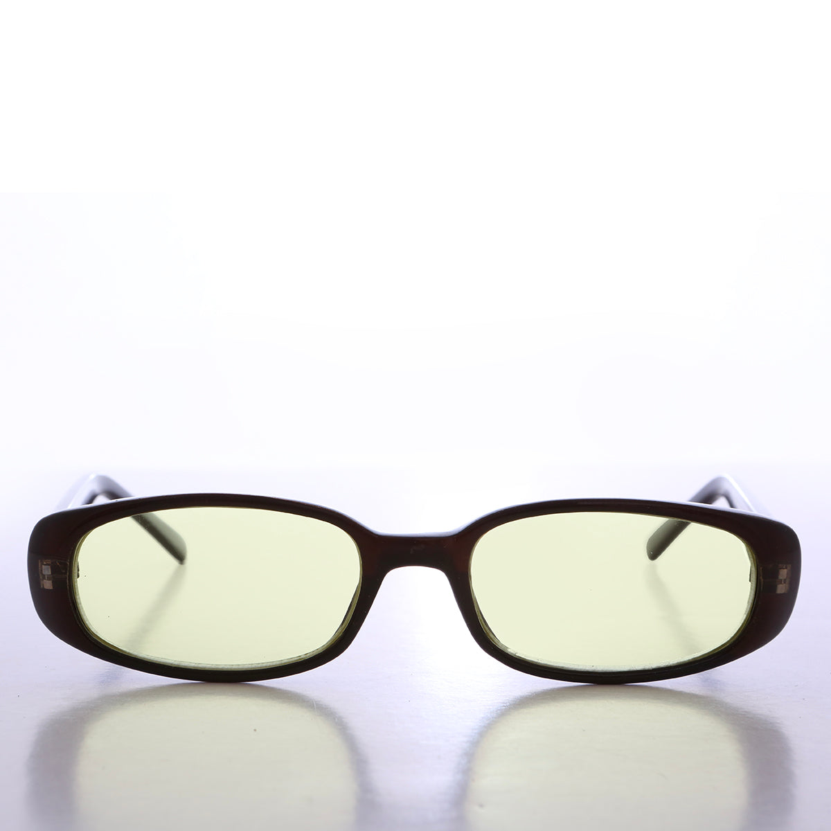 90s Mod Rectangular Sunglass Color Lens - Landis