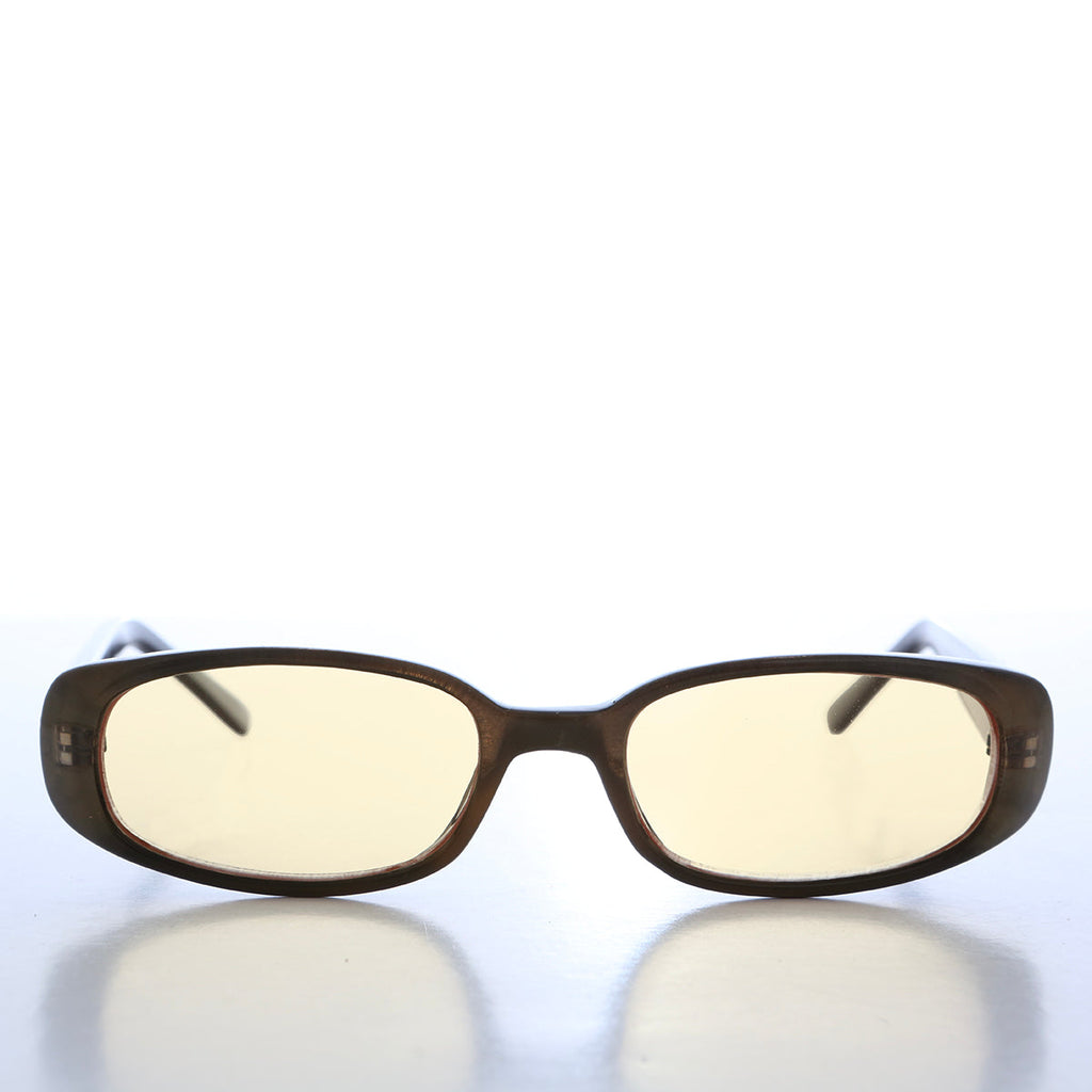 90s Mod Rectangular Sunglass Color Lens - Landis