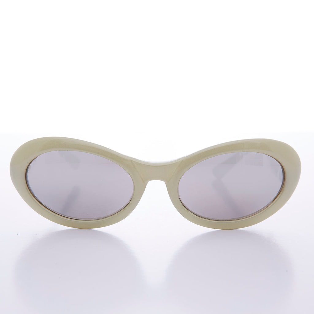 Curved Oval Cat Eye Vintage Sunglass - Lanie 2