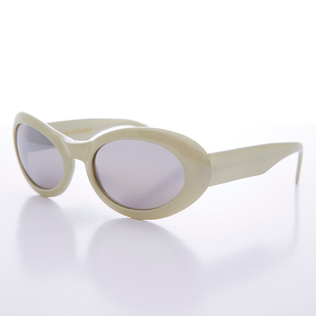 Curved Oval Cat Eye Vintage Sunglass - Lanie 2
