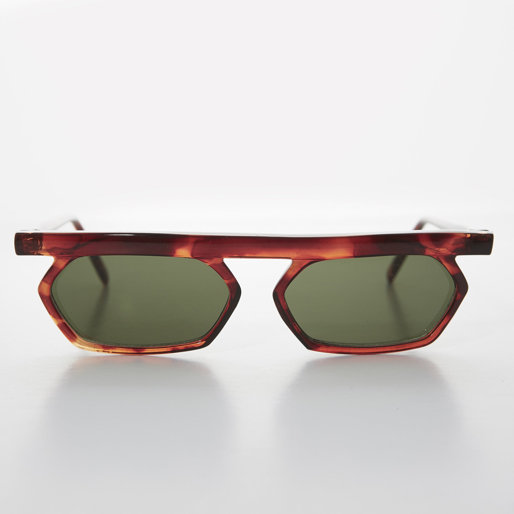 90s Vintage Polygon Flat Top Rare Sunglass - Lestor