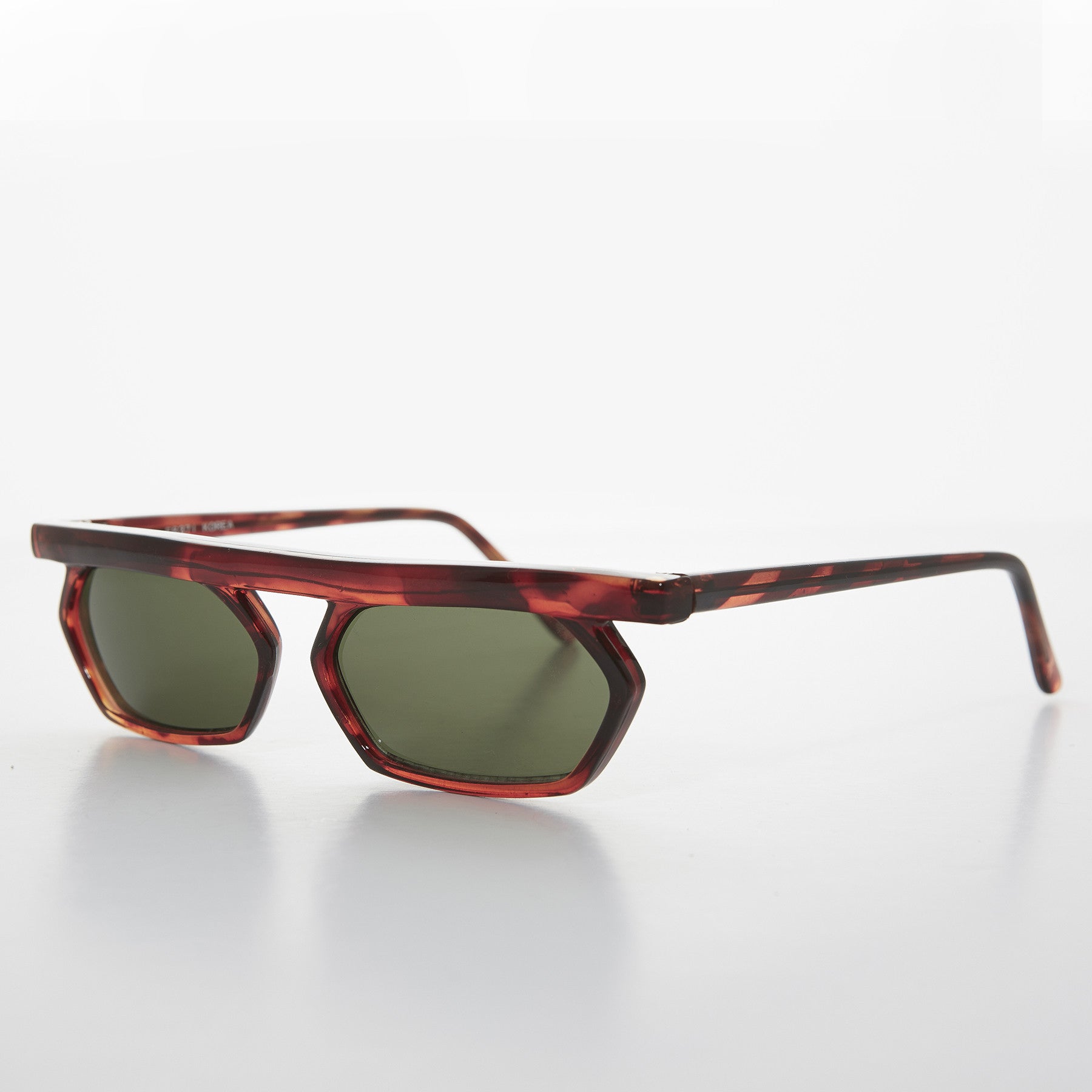 90s Vintage Polygon Flat Top Rare Sunglass - Lestor