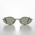 Unique Oval Metal Vintage 90s Sunglass - Lotus