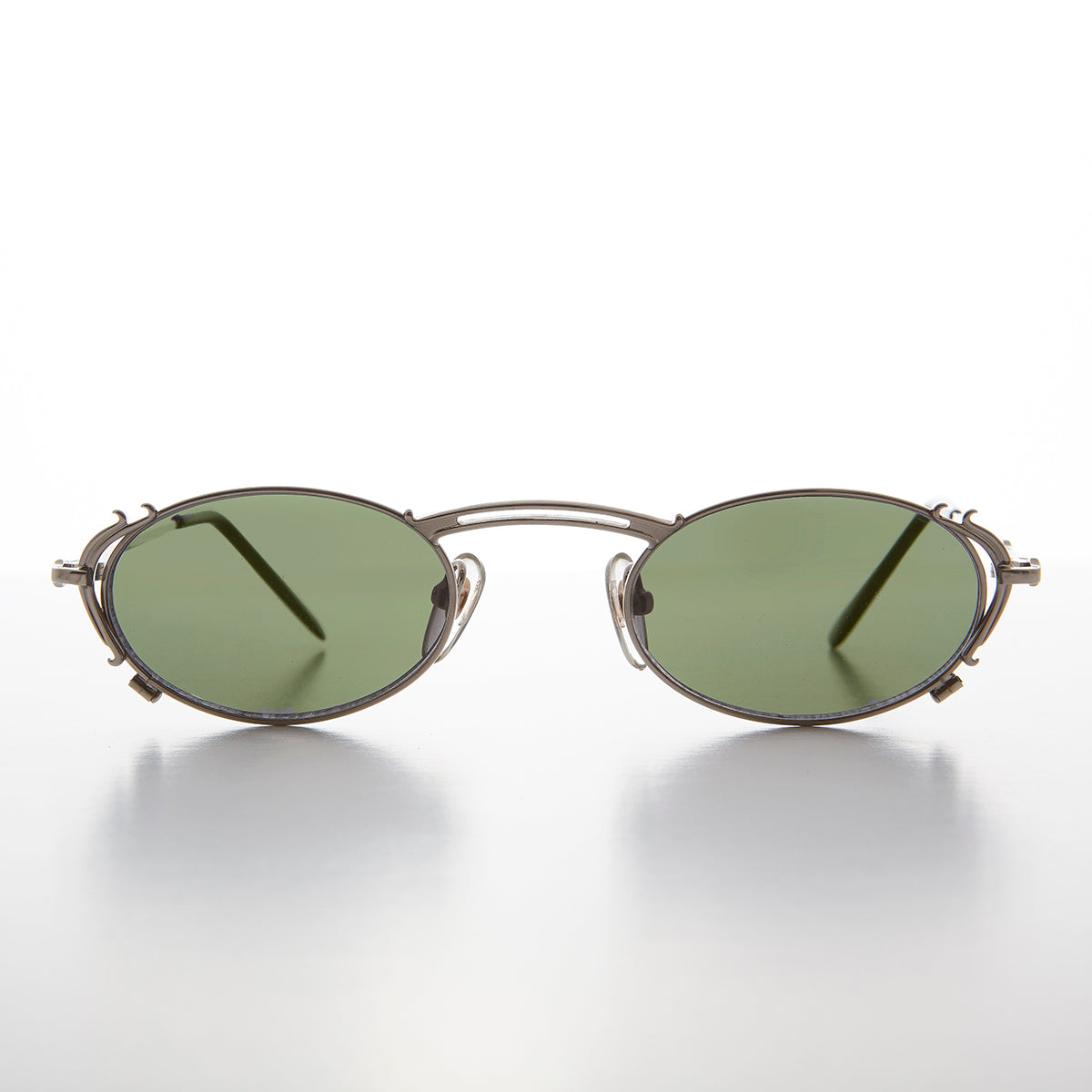 Tiny Oval Intricate Spectacles Vintage Sunglass - Lowell
