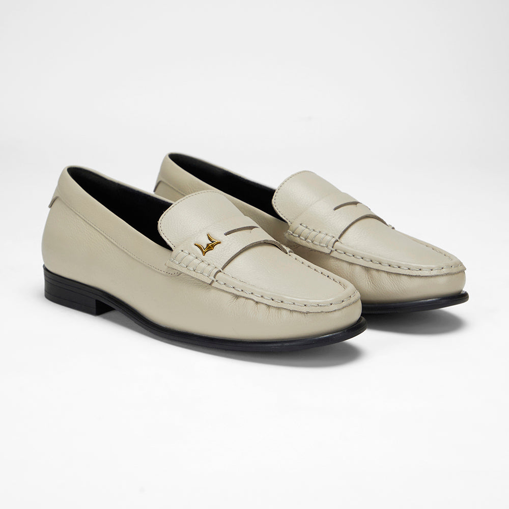 Loyal West LEATHER LOAFERS - WHITE