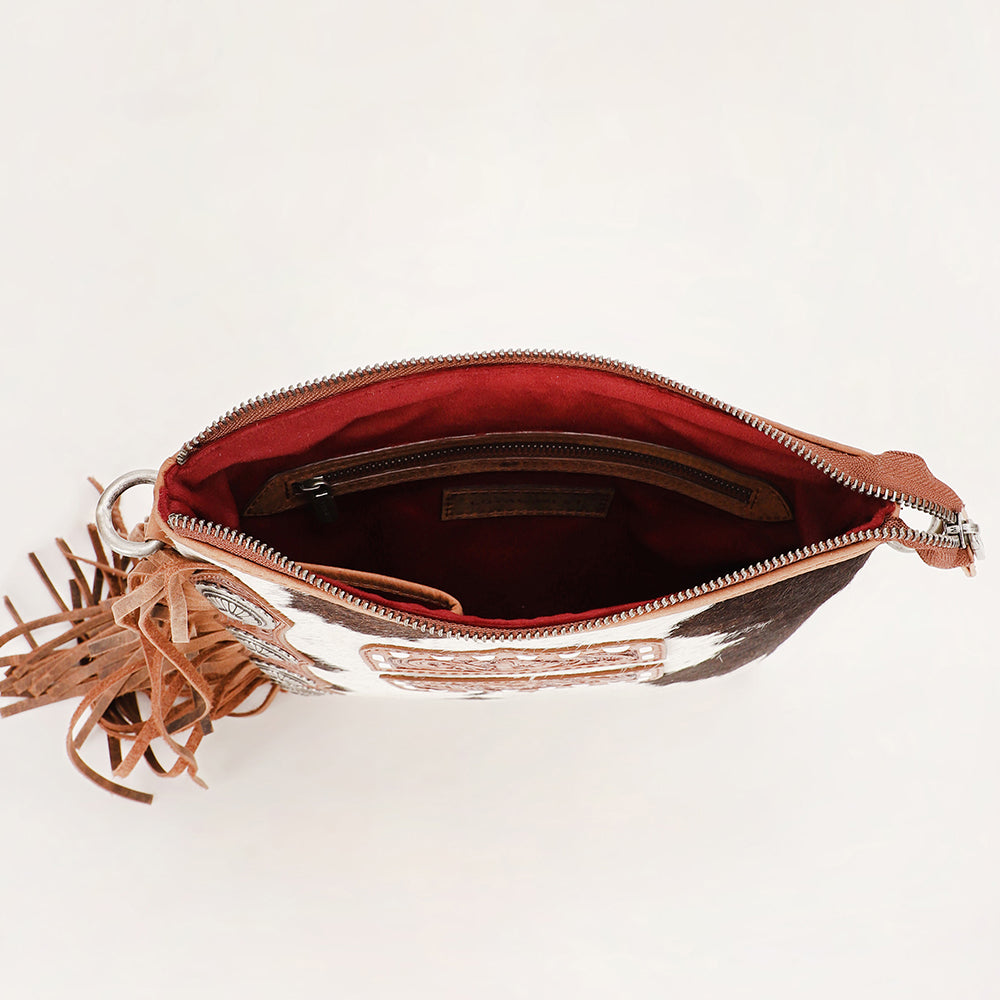 Loyal West Ranch Queen Cowhide Tassle-Bag
