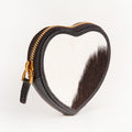Loyal West Cupid Coin Pouch with black and white cowhide for everyday use