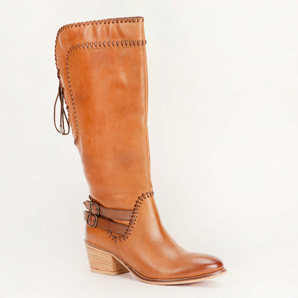 Loyal West Dusty Trail High Boot In Calfskin