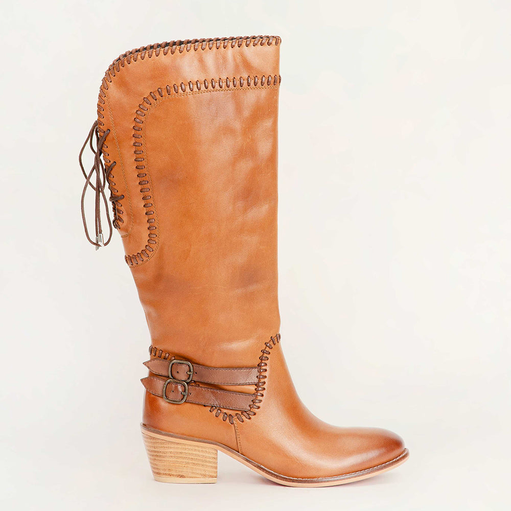 Loyal West Dusty Trail High Boot In Calfskin