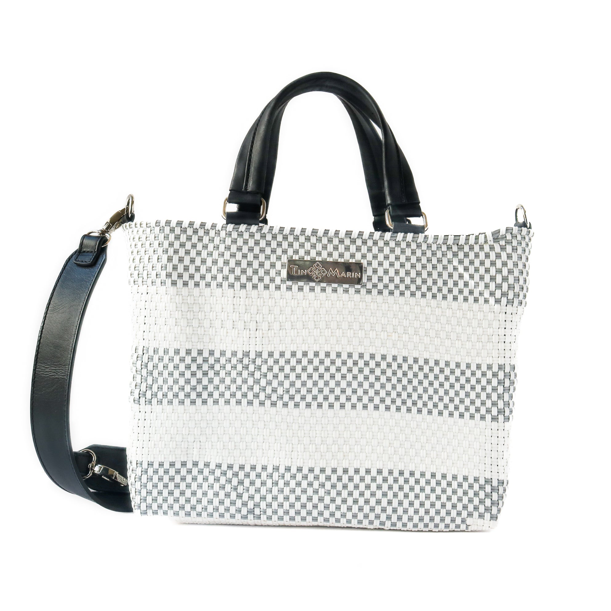 Lolo Medium Woven Crossbody Drawstring Bag