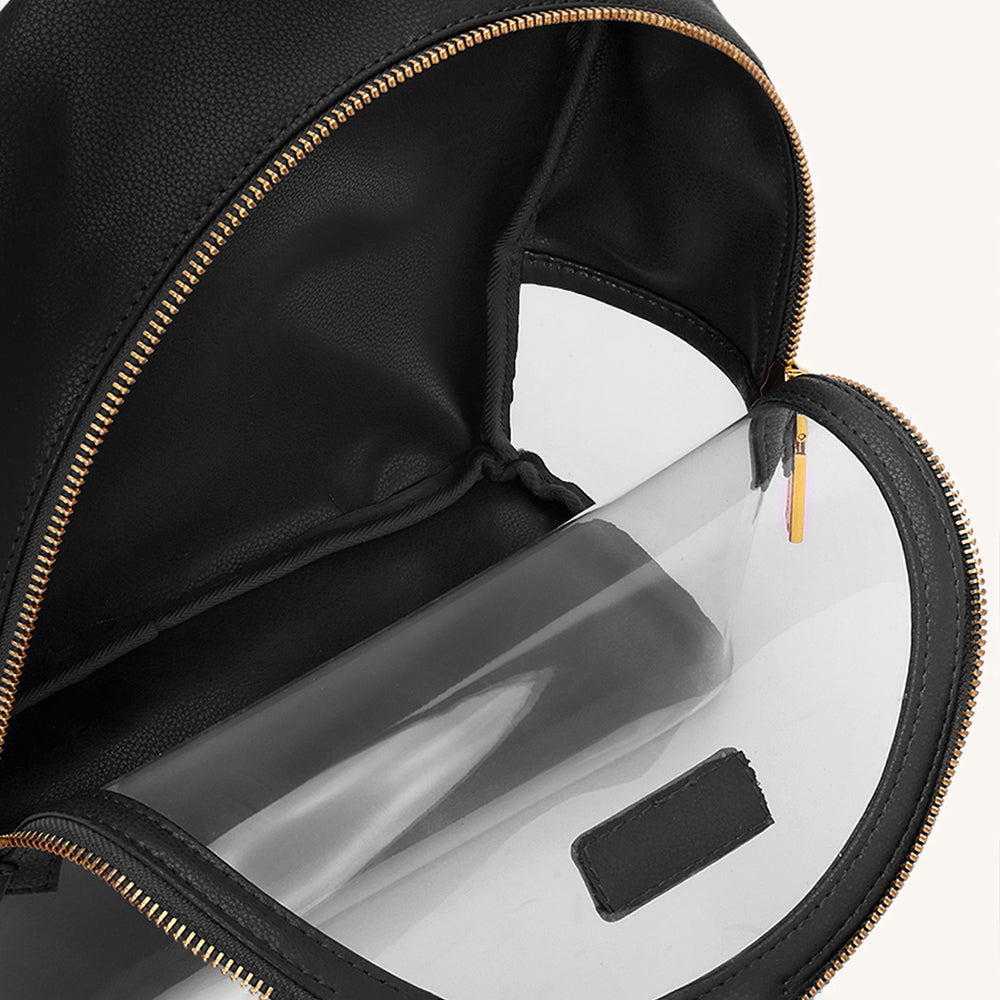 Mira & Moss Francine Clear Backpack - Black