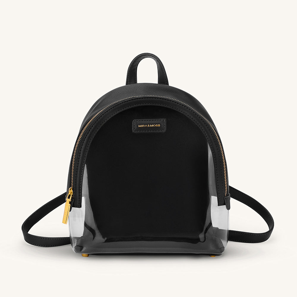 Mira & Moss Francine Clear Backpack - Black