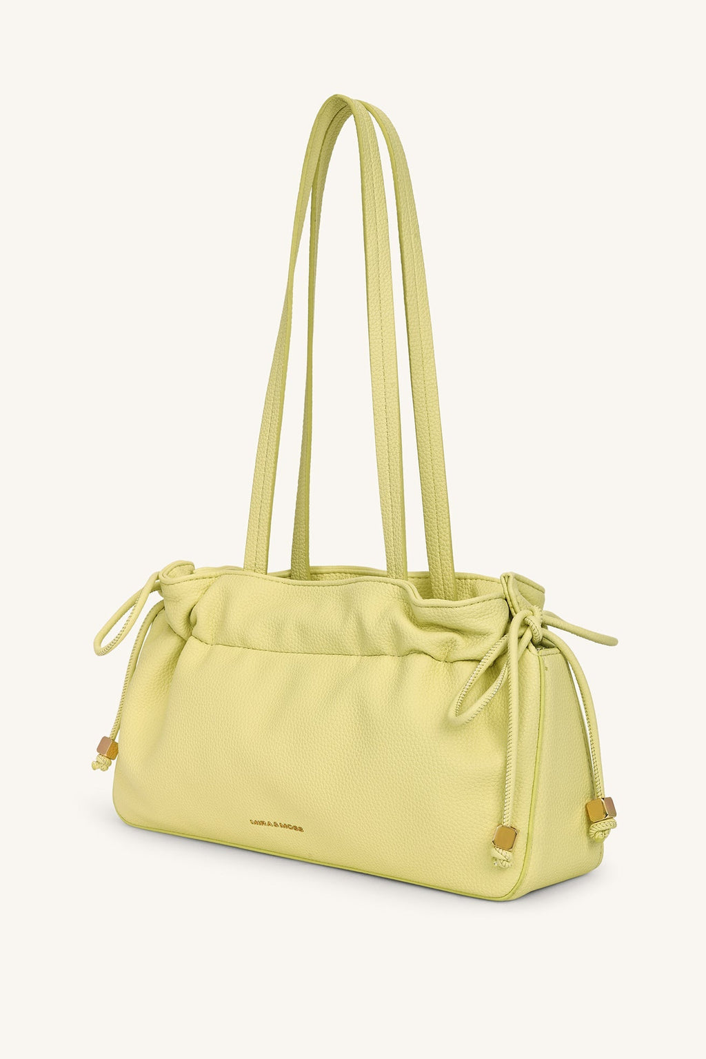 Mira & Moss Solene Drawstring Shoulder Bag - Pearl