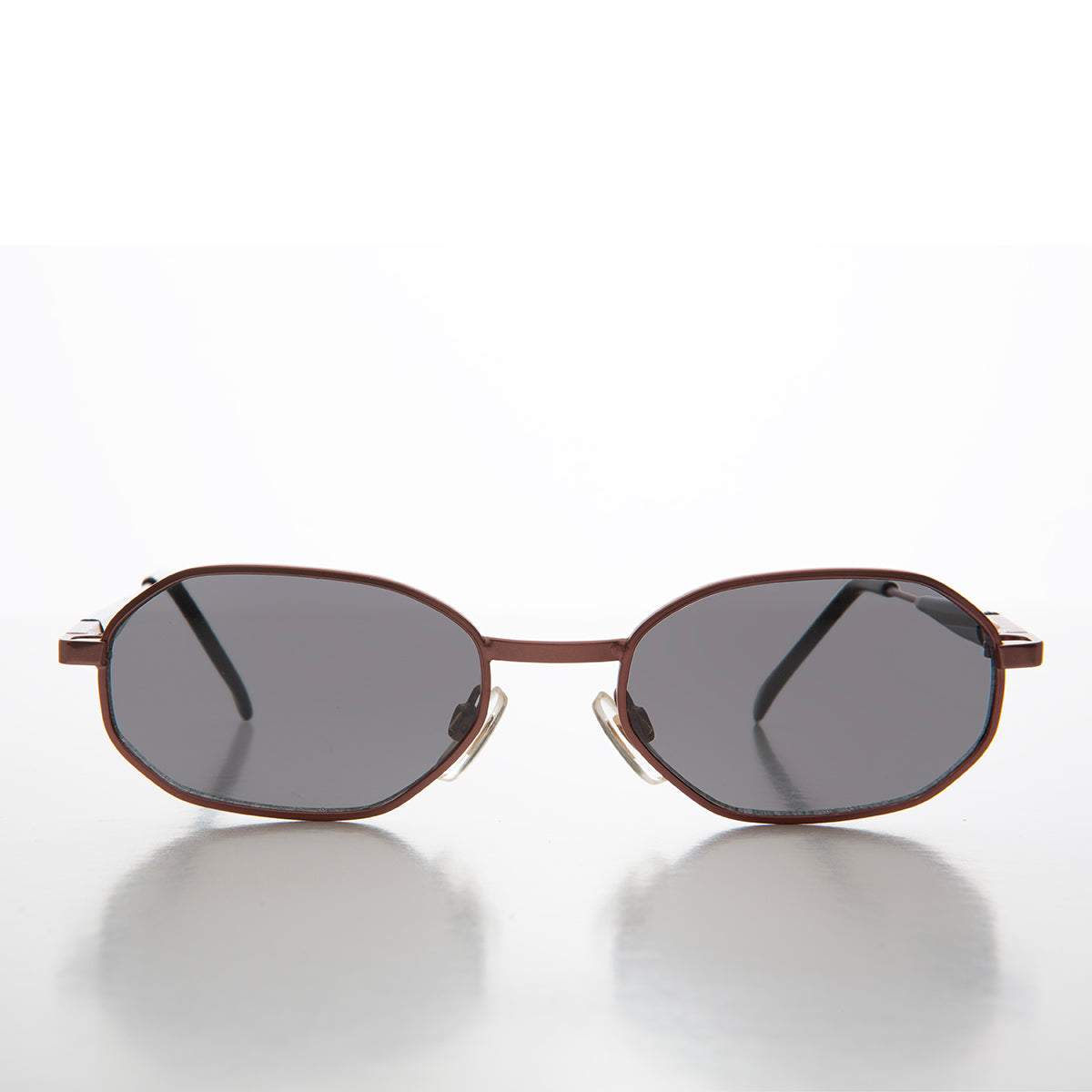 90s Geometric Oval Metal Sunglasses - Molloy