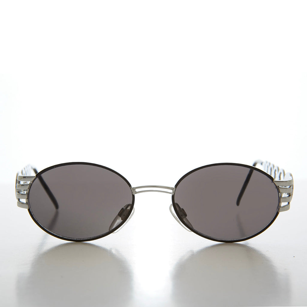 90s Oval Hip Hop Vintage Sunglasses - Motor