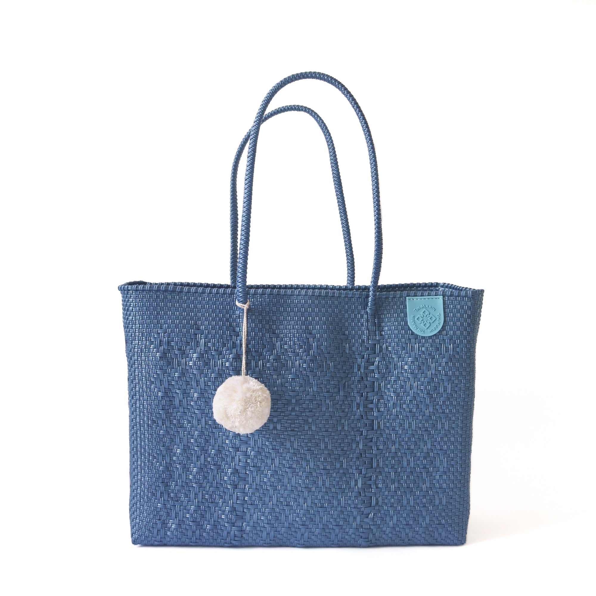All Black Woven Super Tote