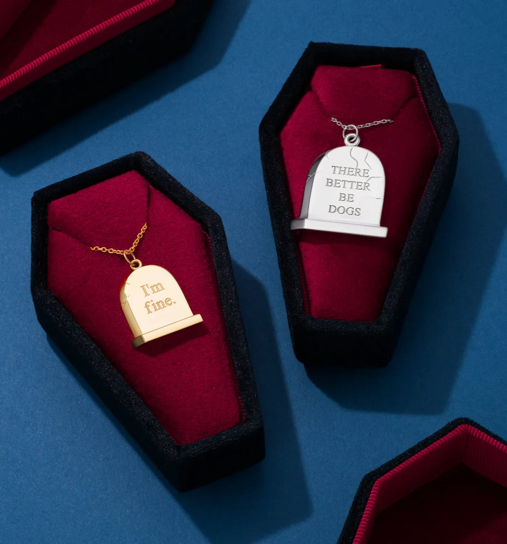 Grande Silver Gravestone Pendant