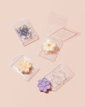 recycled plastic cavity flower clamshell - set of 100
